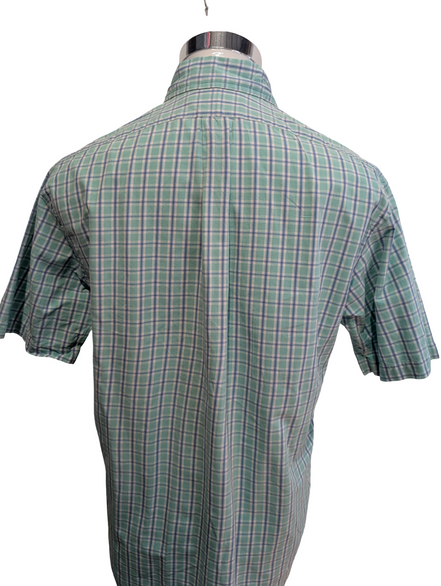 Chemise Polo Ralph Lauren Shirt S Blake Carreaux Manches Courtes Button Down