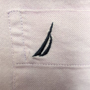 Nautica chemise lilas classic fit logo noir taille XL XXL