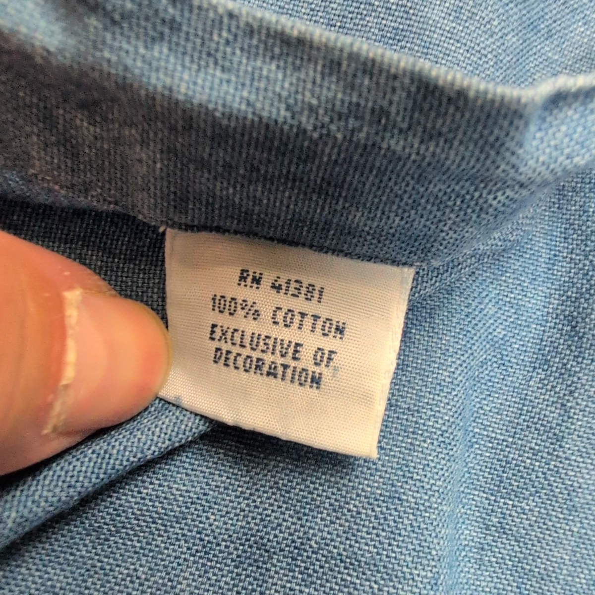 Chemise Ralph Lauren Indigo Oxford Taille XL Coton Manches Courtes