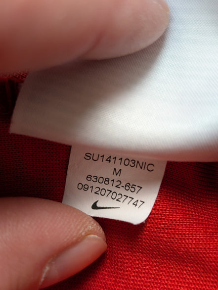 Veste à capuche Nike Hoodie Rouge Taille M Homme Sportswear Zippée