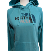 The North Face Sweat à Capuche Vert - Grand Logo Frontal - Taille M Femme
