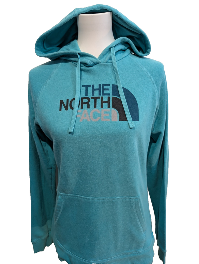 The North Face Sweat à Capuche Vert - Grand Logo Frontal - Taille M Femme