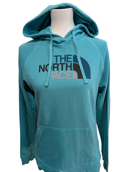The North Face Sweat à Capuche Vert - Grand Logo Frontal - Taille M Femme