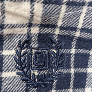 Chemise Flanelle CHAPS L Bûcheron Bleu Blanc 100% Coton |283S