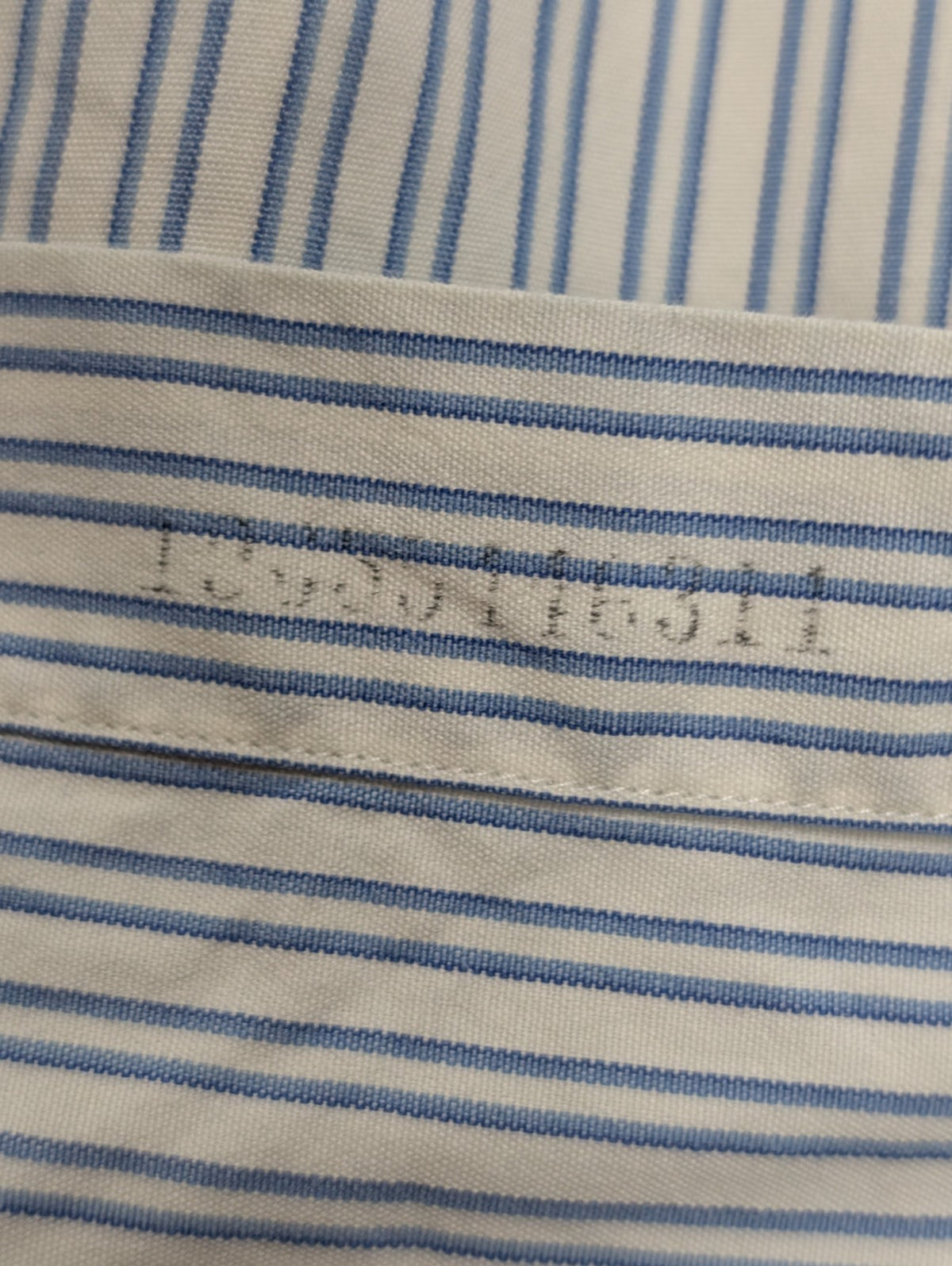 Chemise Polo Ralph Lauren Shirt M L Blake Double Rayures Bleu Button Down Logo