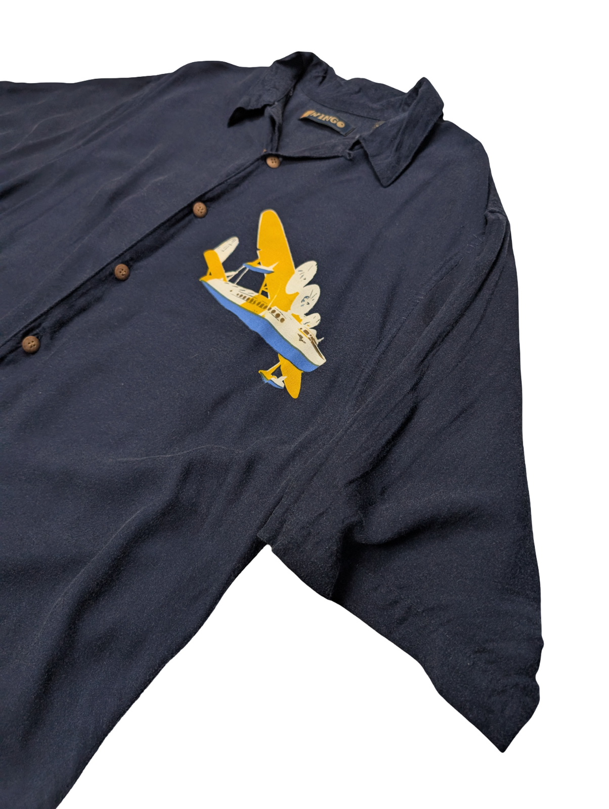 Chemise hawaïenne Wingo avion planeur manches courtes taille L