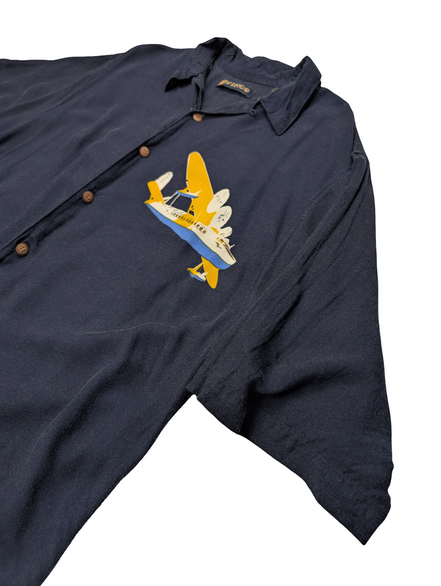 Chemise hawaïenne Wingo avion planeur manches courtes taille L