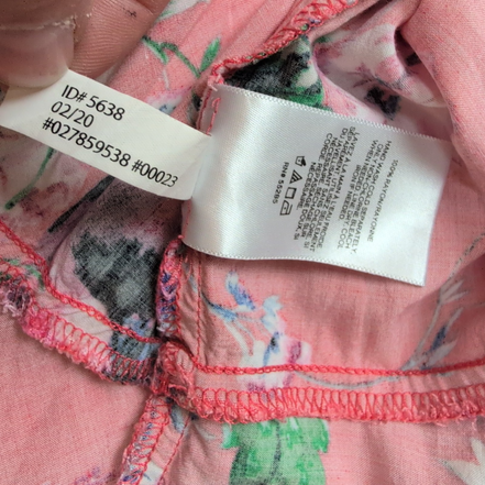 Robe d'été Femme S Corail Fleurie Rayonne Bretelles Réglables Ceinture Bohème