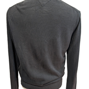 Pull Tommy Hilfiger - Col V - Noir Profond - Soie & Coton - Taille M