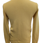 Pull POLO Ralph Lauren - Col rond Jaune 100% Coton - Coupe étroite - Taille L/S