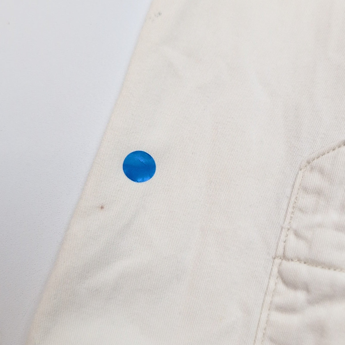 Chemise Pendleton L Blanc Cassé Coton Logo Brodé Une Poche Rare