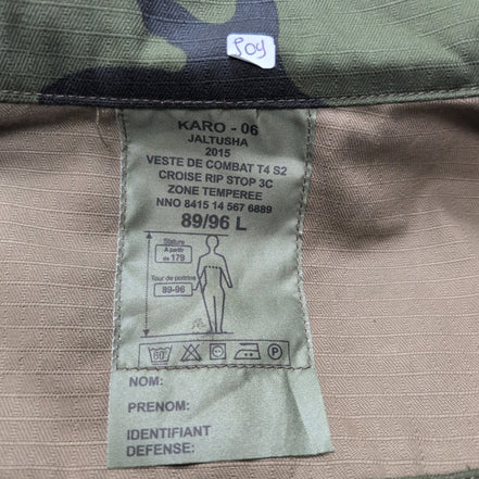 Veste militaire camouflage kaki beige noir Taille L Army Combat Ripstop