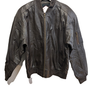Blouson cuir marron Weekends vintage taille S #5c