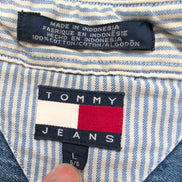 Chemise TOMMY HILFIGER Tommy Jeans en Jean avec Poche Manches Longues - Taille L