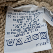 Pull POLO Ralph Lauren Rare - Col rond - 56% Lin / 44% Coton - Beige - Taille L