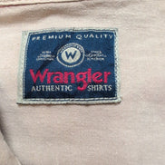 Chemise Wrangler Workwear Manches Longues Rouge Foncé avec Poches Taille XL