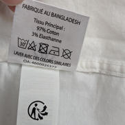 Chemise blanche unie manches longues stretch homme Firefly taille XXL
