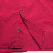 Chemise Tommy Hilfiger Rouge XLTG Made in Laos Logo Brodé Coton Poche