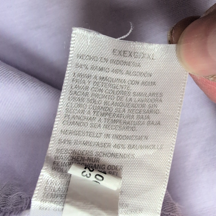 Chemise Nautica Classic Fit XXL Lilas Ramie (Lin) Coton Manches Courtes