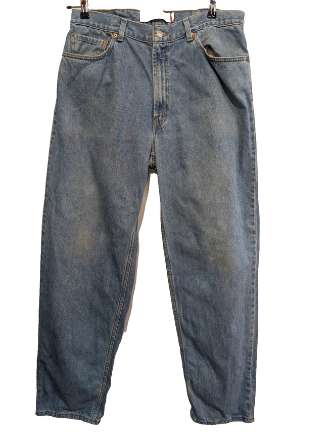 Jean Levi's 560 Comfort Fit Vintage Homme W38 L36 Bleu Denim Ample Long