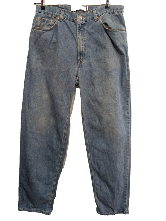Jean Levi's 560 Comfort Fit Vintage Homme W38 L36 Bleu Denim Ample Long