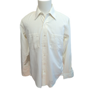 Chemise Vintage Elbeco Career Apparel Made in USA Blanche ML