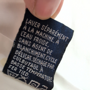 Chemise Nautica vintage col pointe L blanche coton logo brodé rare manches long