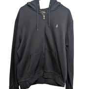 Veste à capuche Polo Ralph Lauren bleu marine zippé grand logo XL XXL