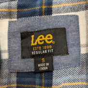 👖 Chemise LEE S Flanelle Poly-Coton Carreaux Bleu Jaune |299S