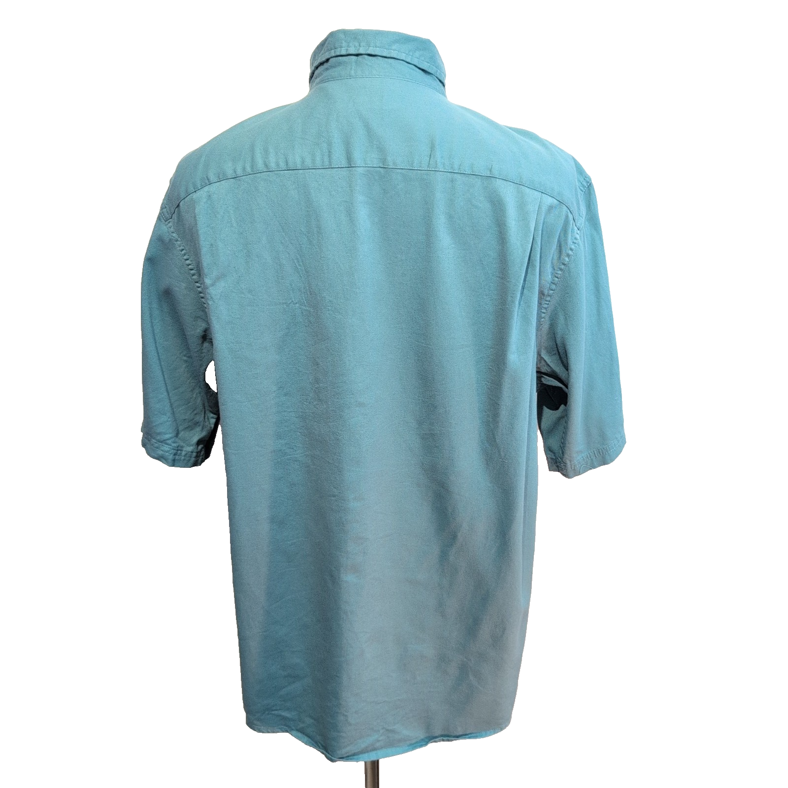 Chemise Wrangler Manches Courtes Verte à Poches Stretch Taille L