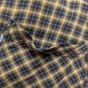 Chemise LEVI'S Flanelle à Carreaux Jaune et Noir Manches Longues - Taille L