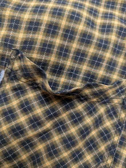 Chemise LEVI'S Flanelle à Carreaux Jaune et Noir Manches Longues - Taille L