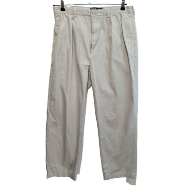 Pantalon Chino Polo Ralph Lauren Andrew W36 L29 Crème À Pinces Coton USA