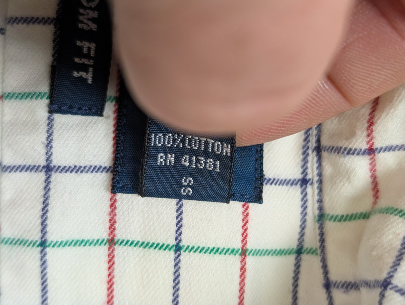 Chemise RALPH LAUREN - Flanelle Fine - Carreaux Multicolores Manches Longues L