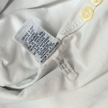 Chemise Ralph Lauren XL Blanche Initiales Brodées Manches Longues