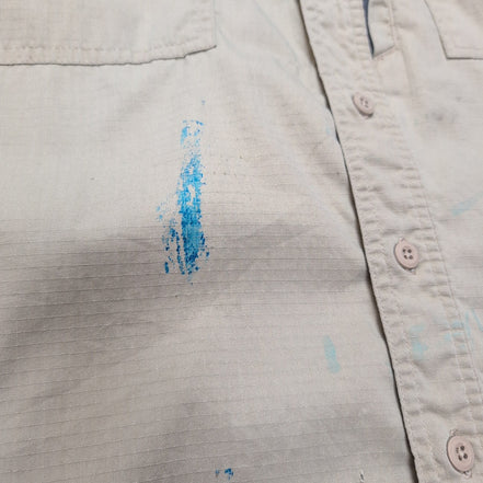 Chemise Carhartt XL Crème Ripstop Ventilée Workwear manches longues