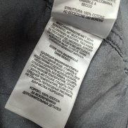 Chemise Columbia L Gris Uni 100% Coton Poche Stylo Minimaliste manches longues