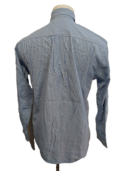 Chemise Nautica à Rayures Bleues & Blanches - Taille M