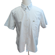 Chemise Lacoste Vintage XL Bleu Clair Regular Fit Poche manches courtes