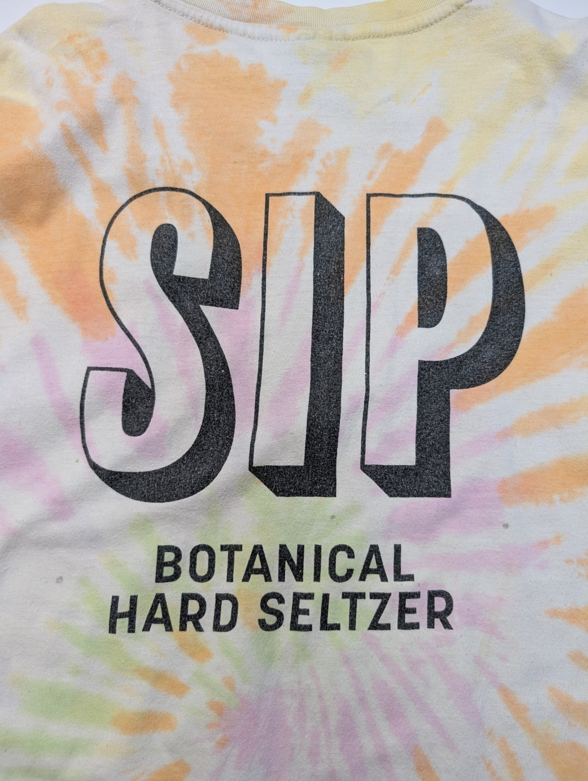 Vintage Tie-Dye T-Shirt XXL River Wear SIP Seltzer Graphic Tee Top Coton |112T