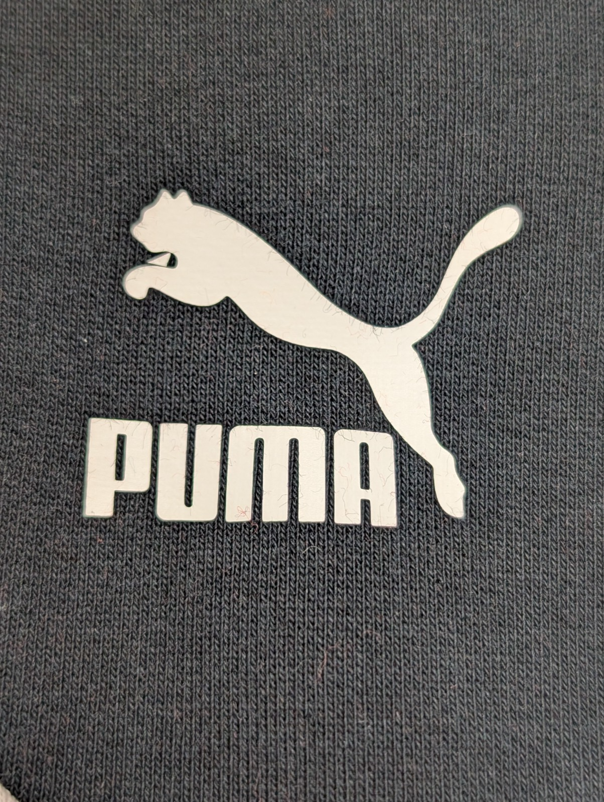 Sweat PUMA Homme L Rouge Noir Blanc Col Rond Sport Logo Vintage