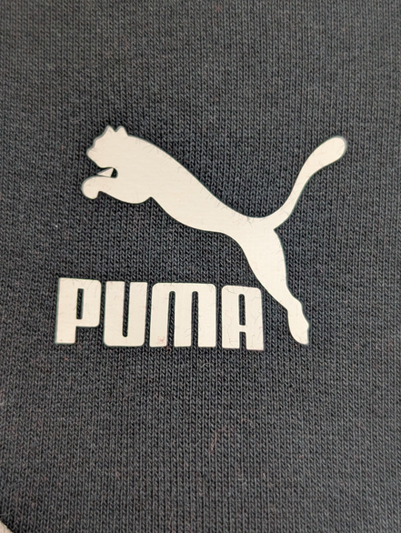 Sweat PUMA Homme L Rouge Noir Blanc Col Rond Sport Logo Vintage