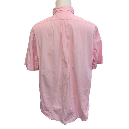 Chemise Polo Ralph Lauren Shirt XL Rose Classic Fit Manches Courtes Button Down