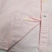 Chemise Nautica L Rose Pâle Made in Mauritius 100% Coton Logo Brodé