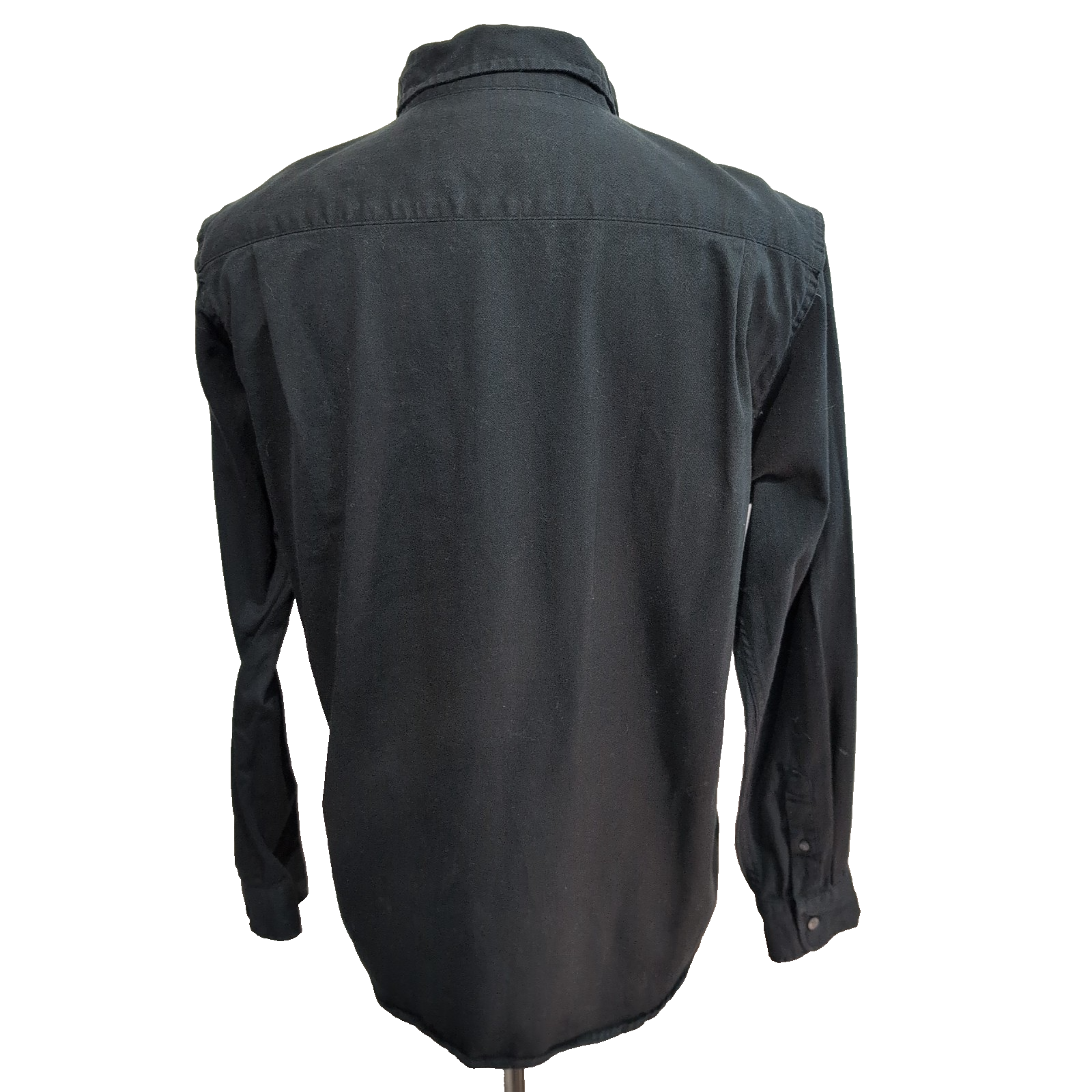 Chemise Wrangler Manches Longues Noir Profond Comfort Flex Stretch Taille M