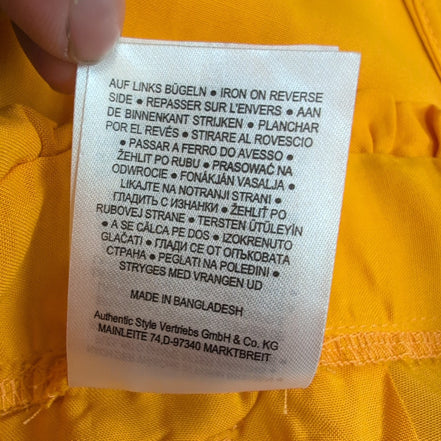Short Femme S Fresh Made Jaune 100% Viscose Fluide Neuf avec Étiquette
