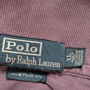 Polo manches courtes Polo Ralph Lauren XL violet logo orange Custom Fit