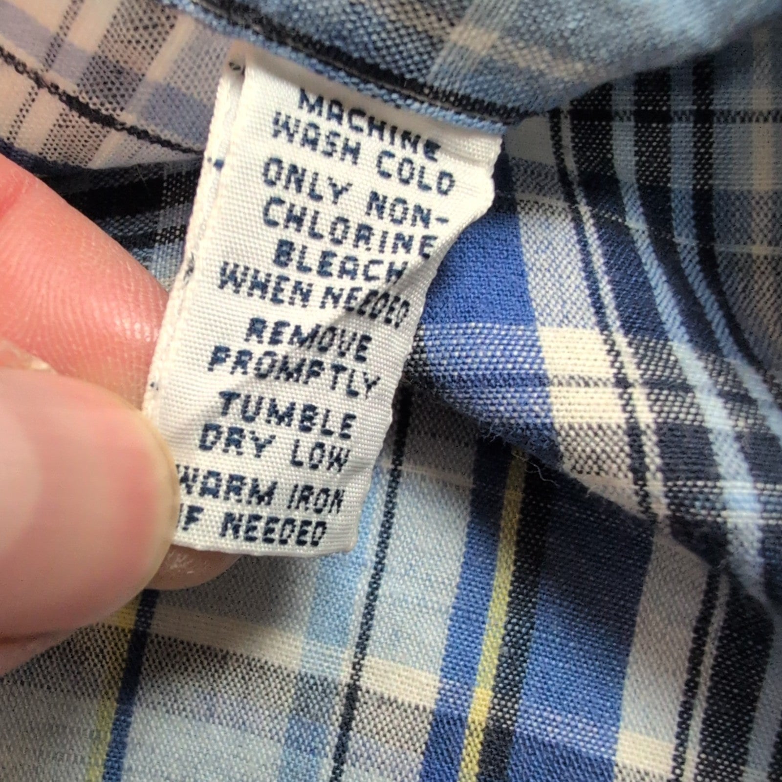Chemise Ralph Lauren Custom Fit Homme M Bleu Carreaux Lin Coton Manches Courtes
