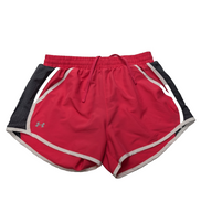Short Under Armour Rouge & Gris avec Doublure - Femme Taille M