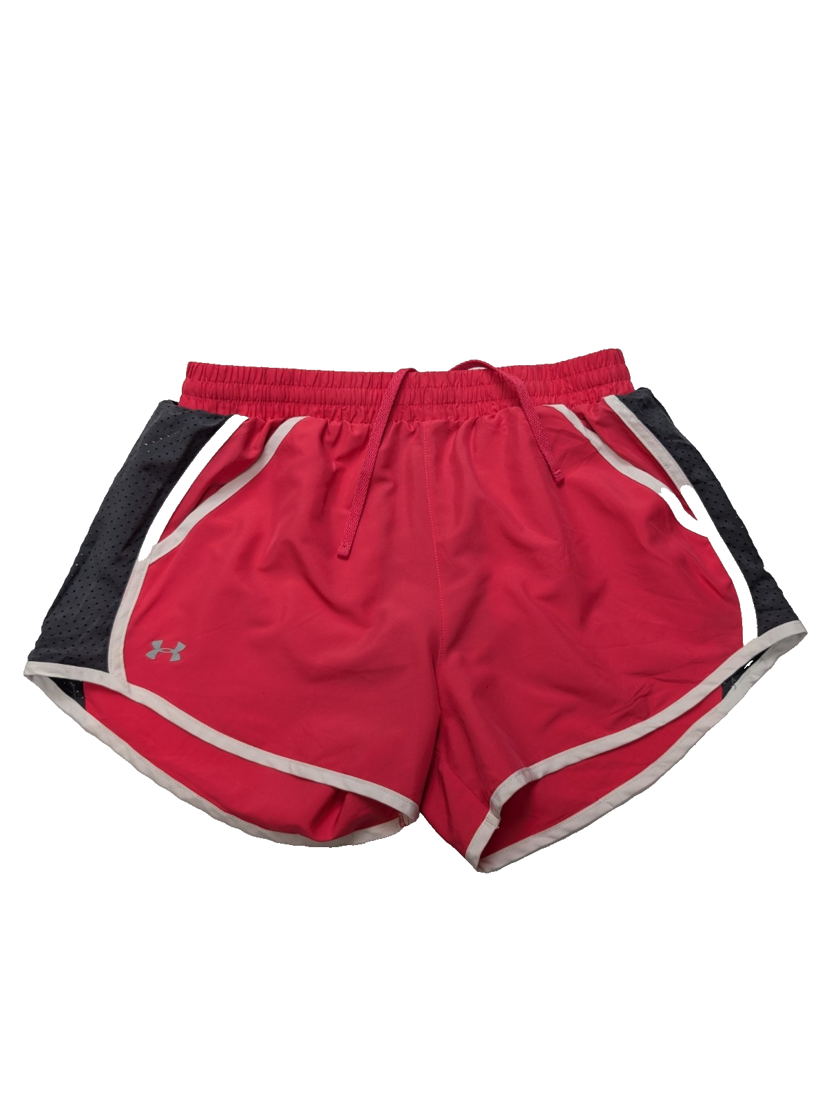 Short Under Armour Rouge & Gris avec Doublure - Femme Taille M